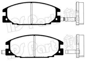 IPS PARTS IBD1904 Комплект гальмівних колодок, дискове гальмо