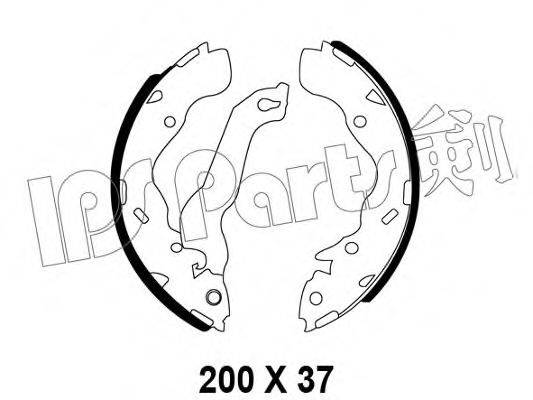 IPS PARTS IBL4592 Гальмівні колодки