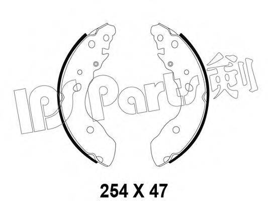 IPS PARTS IBL4894 Гальмівні колодки