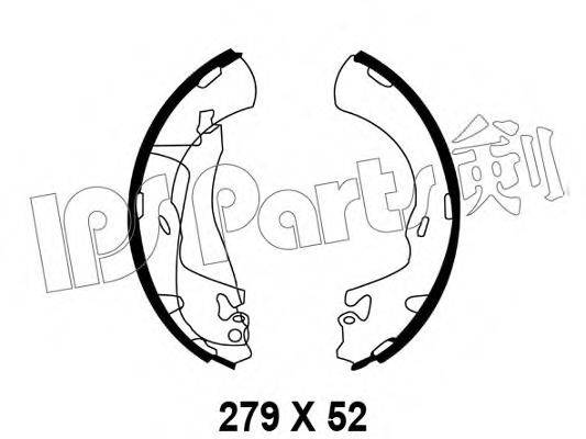 IPS PARTS IBL4H02 Гальмівні колодки