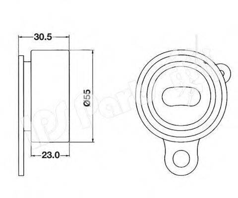 IPS PARTS ITB6209 Пристрій для натягу ременя, ремінь ГРМ