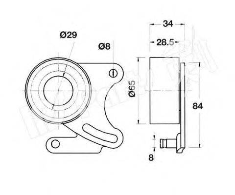 IPS PARTS ITB6913 Пристрій для натягу ременя, ремінь ГРМ