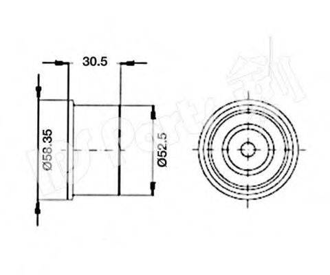 IPS PARTS ITB6W11 Пристрій для натягу ременя, ремінь ГРМ