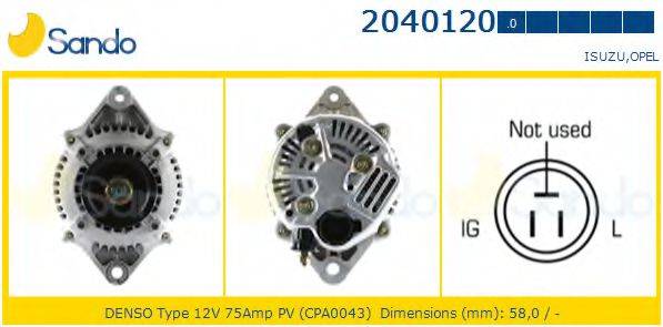 SANDO 20401200 Генератор