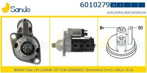 SANDO 60102790 Стартер