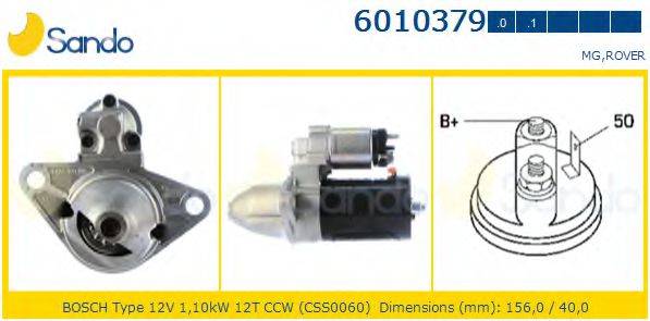 SANDO 60103790 Стартер