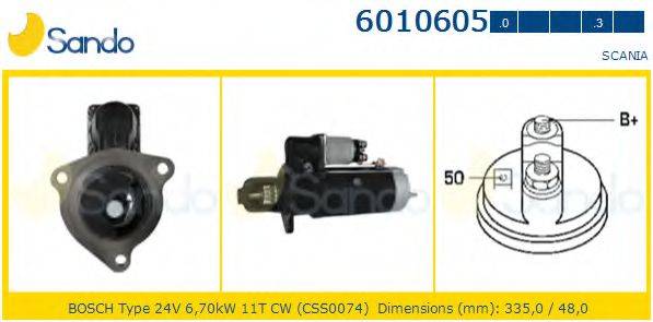 SANDO 60106050 Стартер