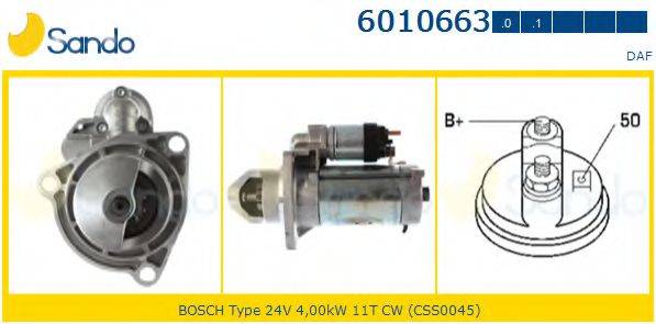 SANDO 60106630 Стартер