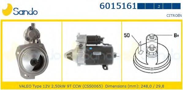 SANDO 60151612 Стартер