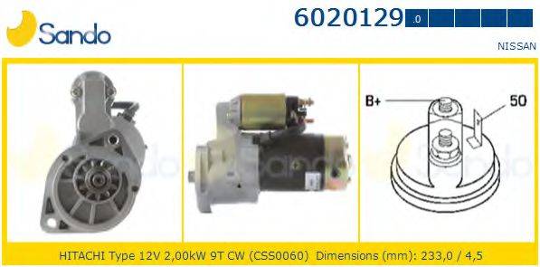 SANDO 60201290 Стартер