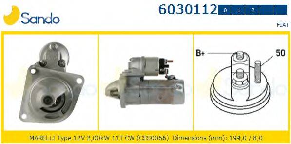 SANDO 60301122 Стартер