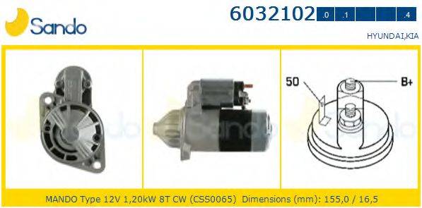 SANDO 60321021 Стартер