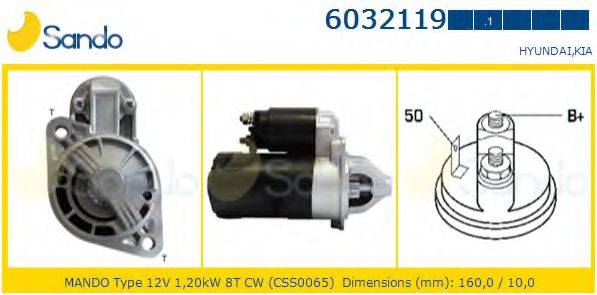 SANDO 60321191 Стартер