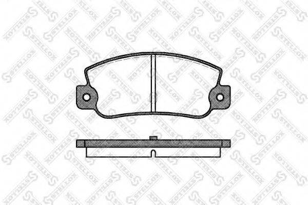 STELLOX 036030SX Комплект гальмівних колодок, дискове гальмо