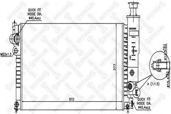 STELLOX 1025036SX Радіатор, охолодження двигуна