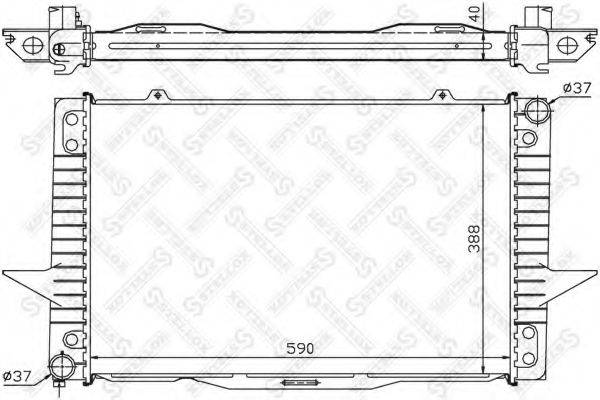 STELLOX 1025074SX Радіатор, охолодження двигуна