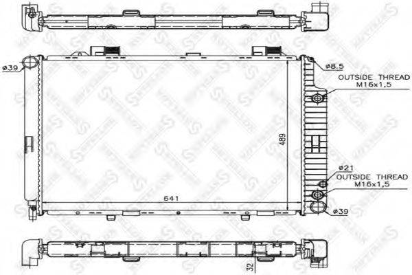 STELLOX 1025093SX Радіатор, охолодження двигуна