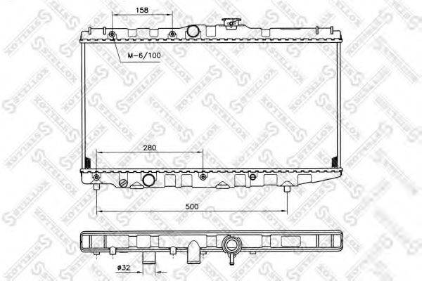 STELLOX 1025110SX Радіатор, охолодження двигуна