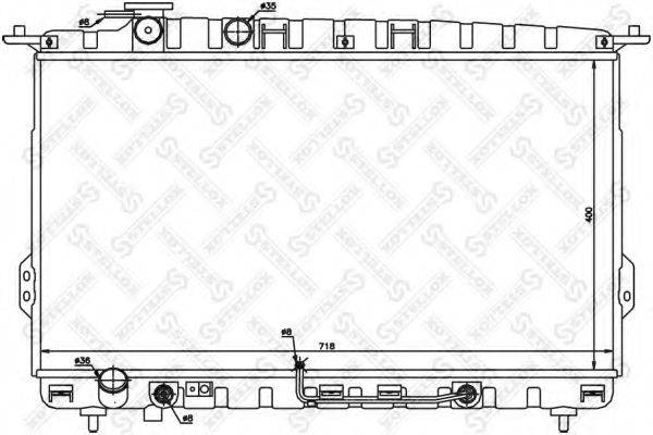 STELLOX 1025187SX Радіатор, охолодження двигуна