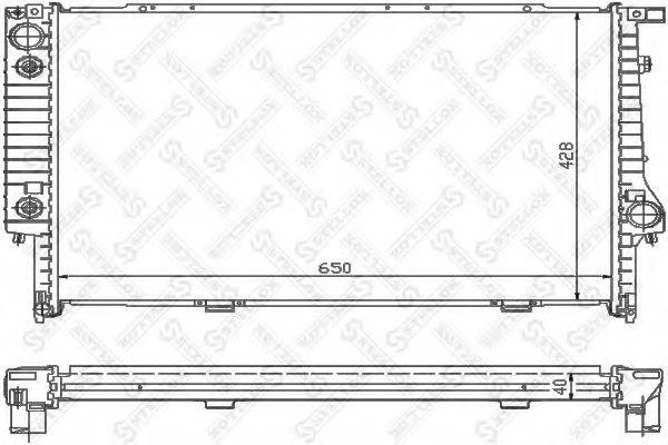 STELLOX 1025290SX Радіатор, охолодження двигуна