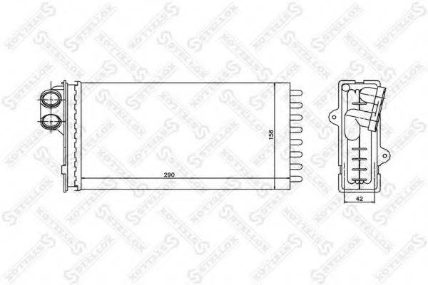 STELLOX 1035002SX Теплообмінник, опалення салону