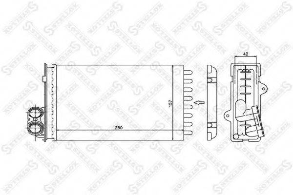 STELLOX 1035012SX Теплообмінник, опалення салону