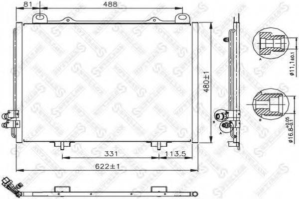 STELLOX 1045009SX Конденсатор, кондиціонер