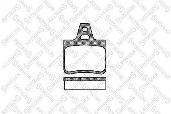 STELLOX 113010SX Комплект гальмівних колодок, дискове гальмо
