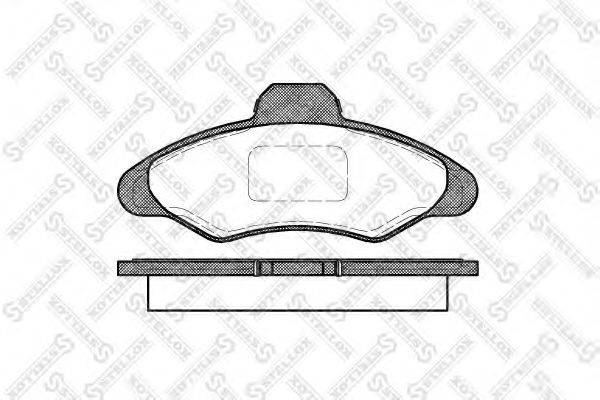 STELLOX 342000SX Комплект гальмівних колодок, дискове гальмо