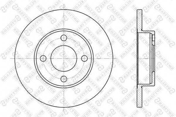STELLOX 60204718SX гальмівний диск