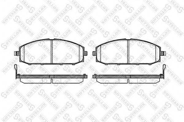 STELLOX 722004SX Комплект гальмівних колодок, дискове гальмо