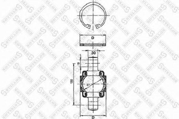 STELLOX 8412003SX ремонтний комплект, важіль підвіски