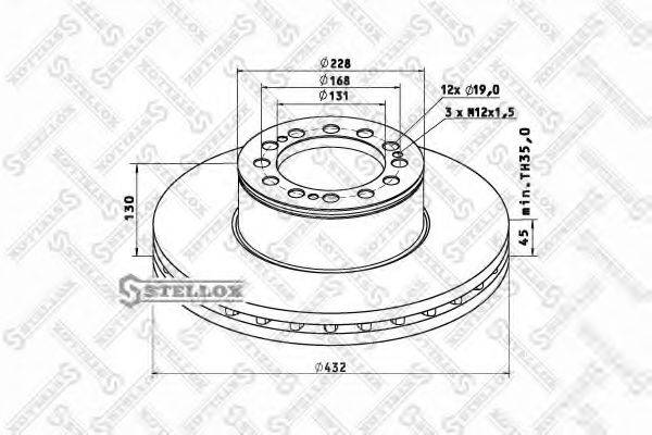 STELLOX 8500714SX гальмівний диск