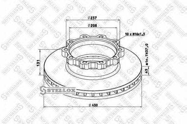 STELLOX 8500749SX гальмівний диск