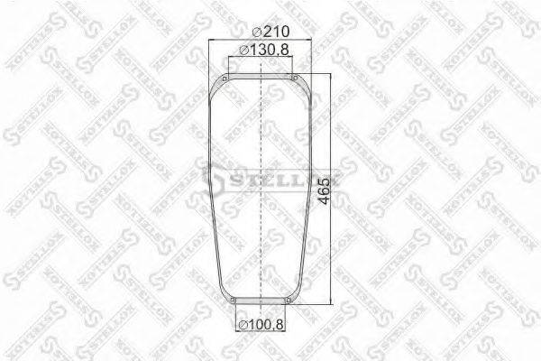 STELLOX 9008820SX Кожух пневматичної ресори