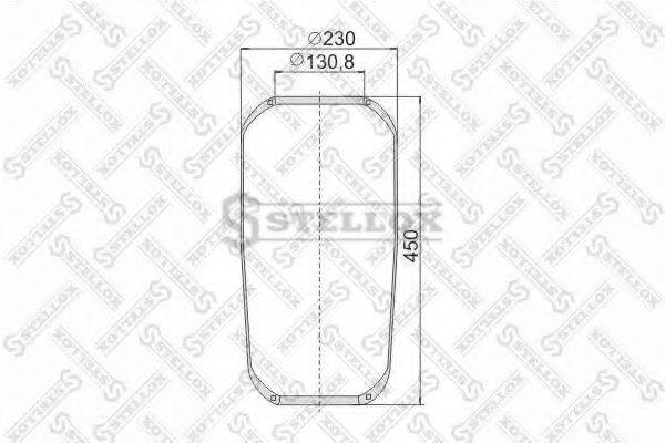 STELLOX 9018850SX Кожух пневматичної ресори