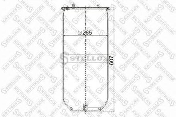 STELLOX 9049130SX Кожух пневматичної ресори