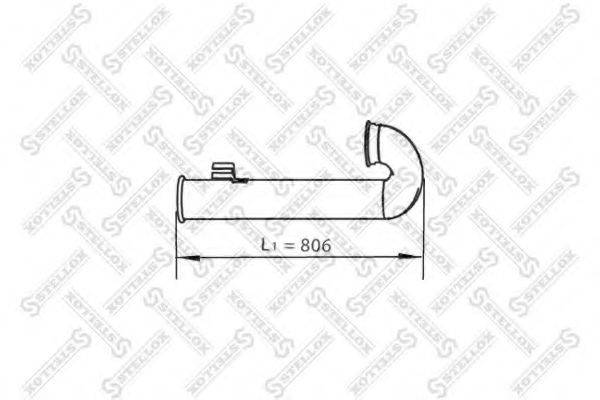 STELLOX 8203759SX Труба вихлопного газу