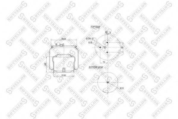 STELLOX 8400136SX Кожух пневматичної ресори