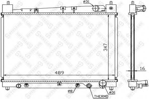 STELLOX 1025151SX Радіатор, охолодження двигуна