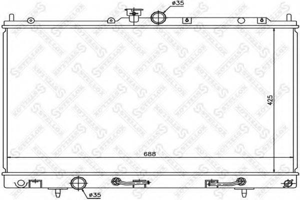 STELLOX 1025348SX Радіатор, охолодження двигуна