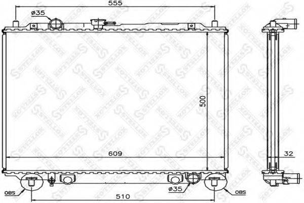 STELLOX 1025367SX Радіатор, охолодження двигуна