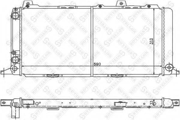 STELLOX 1025531SX Радіатор, охолодження двигуна