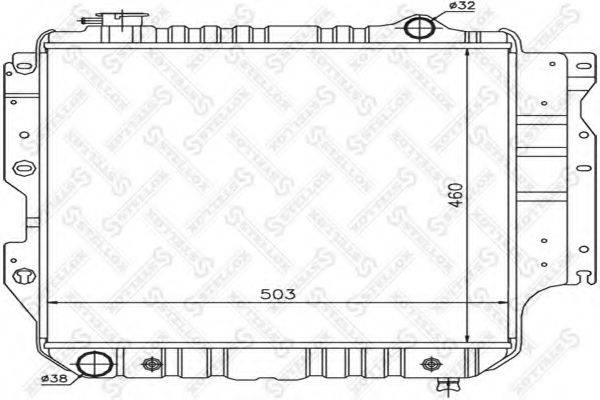 STELLOX 1025628SX Радіатор, охолодження двигуна