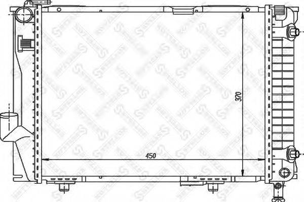 STELLOX 1025907SX Радіатор, охолодження двигуна