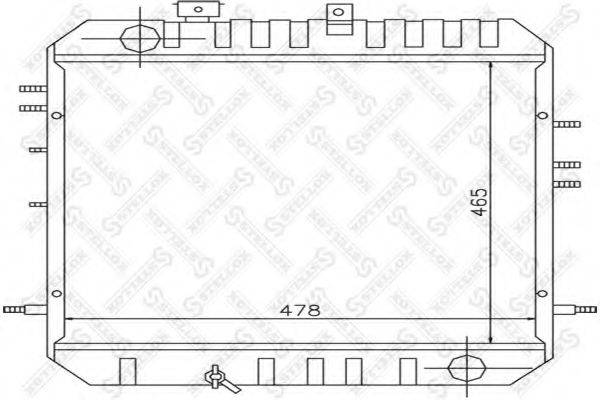 STELLOX 1025939SX Радіатор, охолодження двигуна