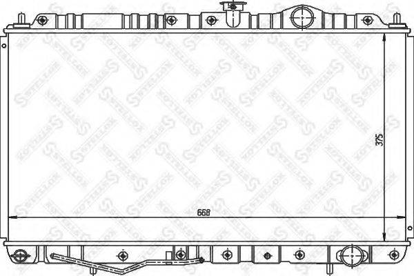 STELLOX 1025954SX Радіатор, охолодження двигуна