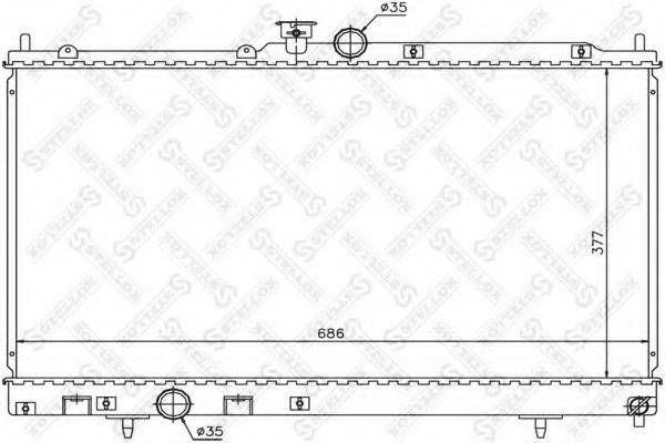 STELLOX 1025968SX Радіатор, охолодження двигуна