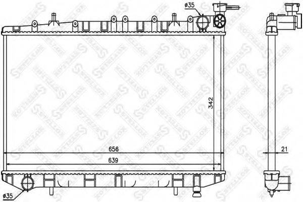 STELLOX 1025989SX Радіатор, охолодження двигуна