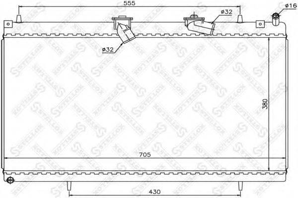 STELLOX 1026126SX Радіатор, охолодження двигуна